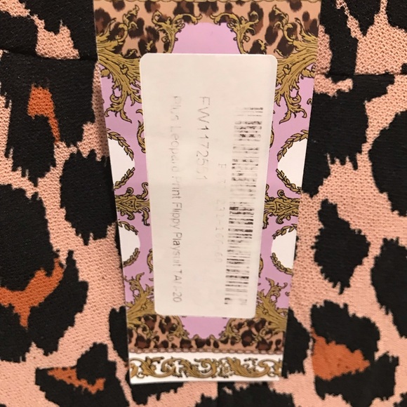 Plus Leopard Playsuit - Picture 5 of 9